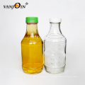 Vanjoin 16oz 500ml Clear Glass BBQ Sauce Bottle With Plastic Cap For Cooking